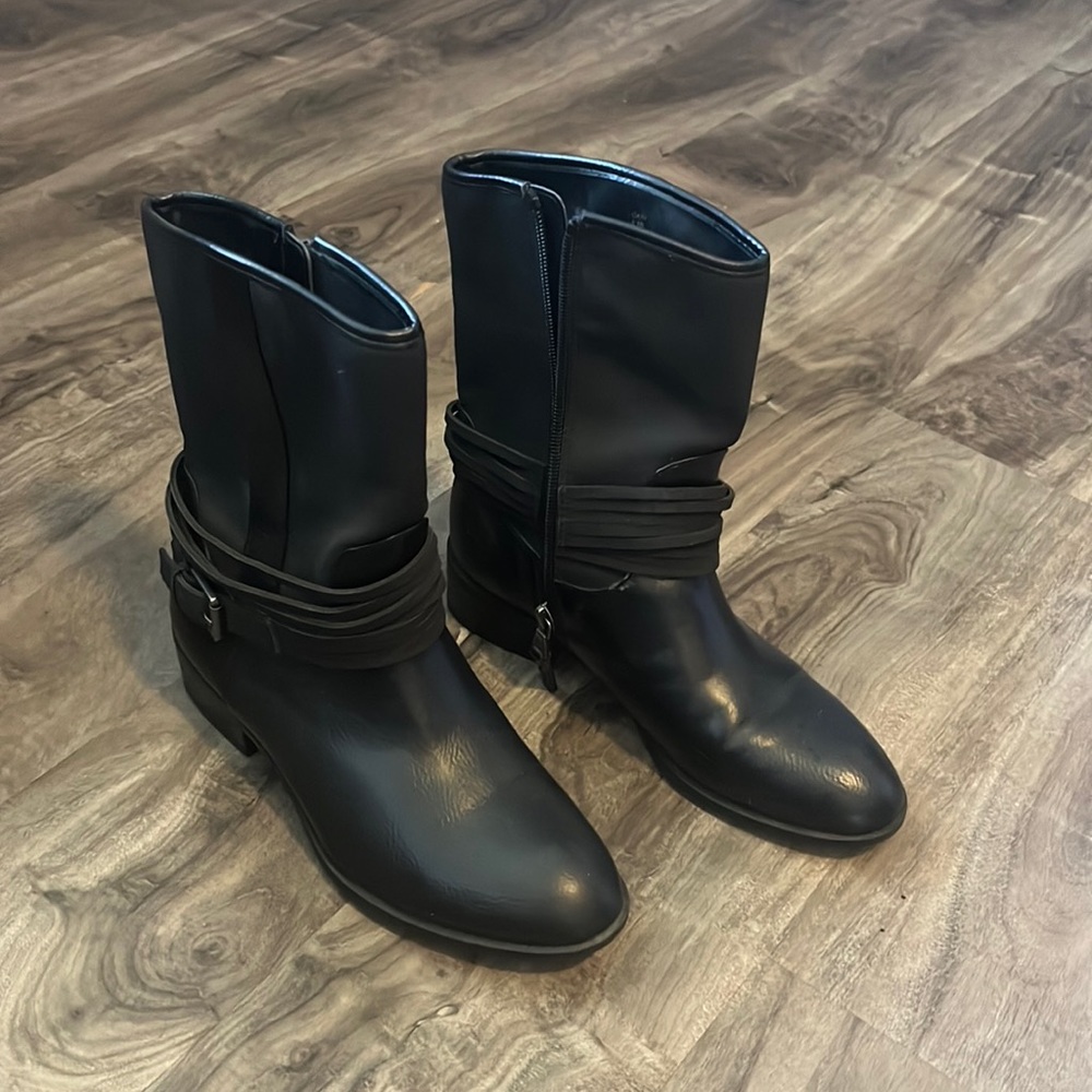 Chaps brand leather booties